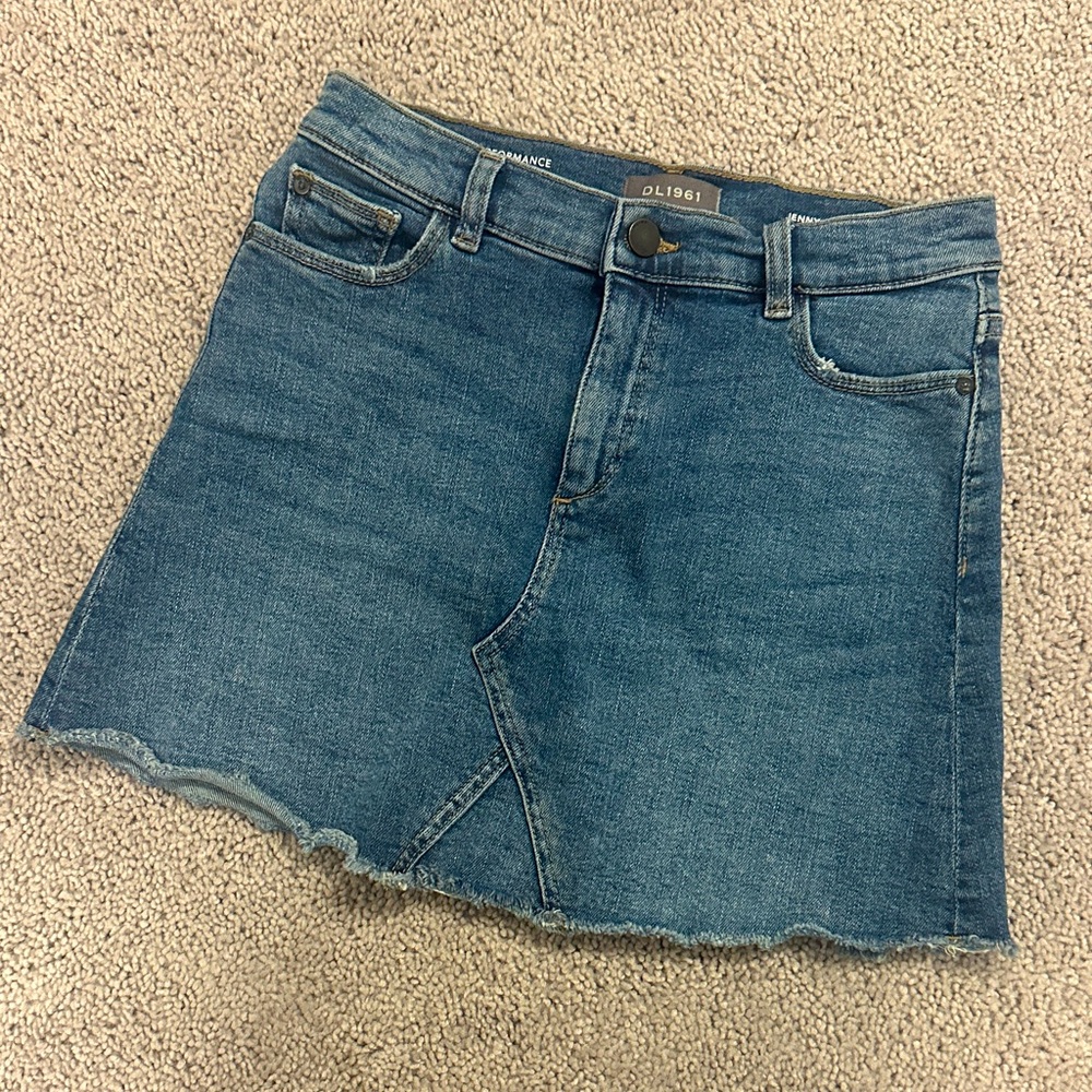DL1961 Classic Blue Denim Skirt